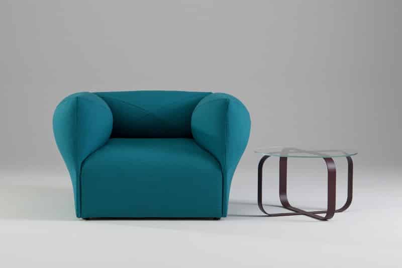 Blob easy chair_Raw - Cross table