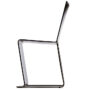 Side profile of Peter Karpf Eco chair for Iform showing curved organic form and stackable Nordic design