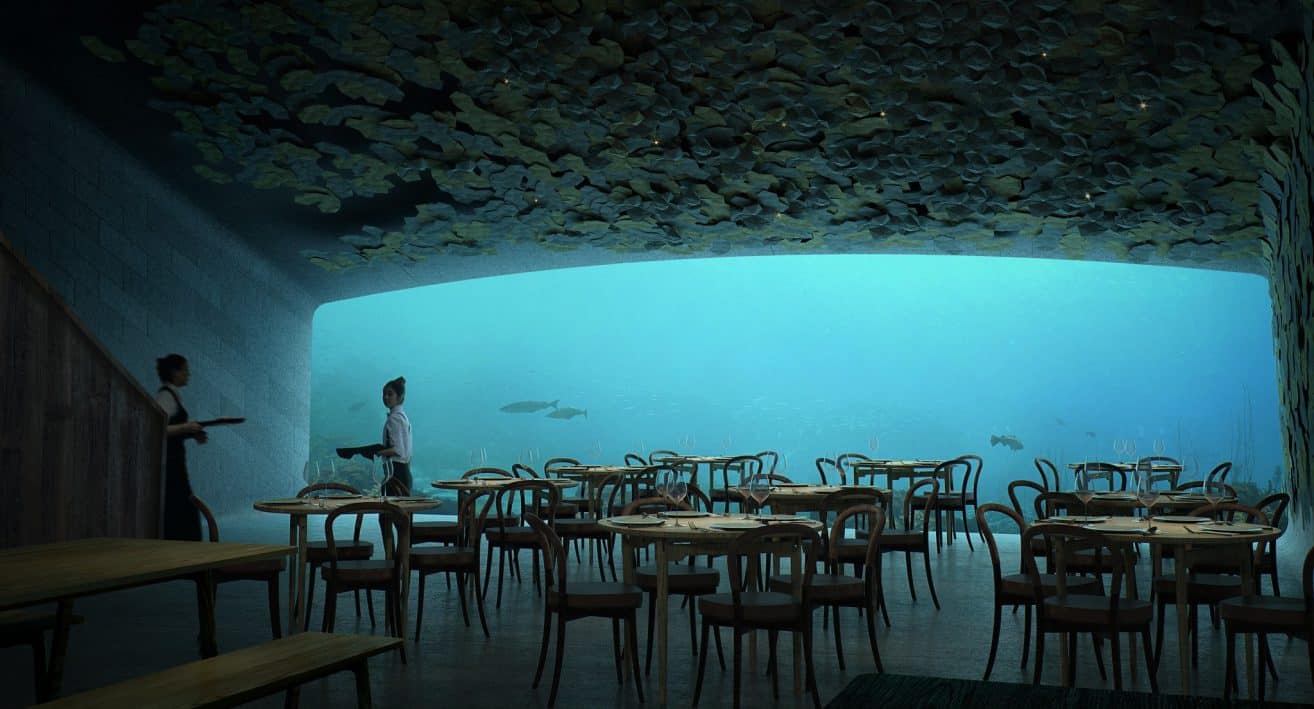 Europe’s very first underwater restaurant "under" by Snøhetta