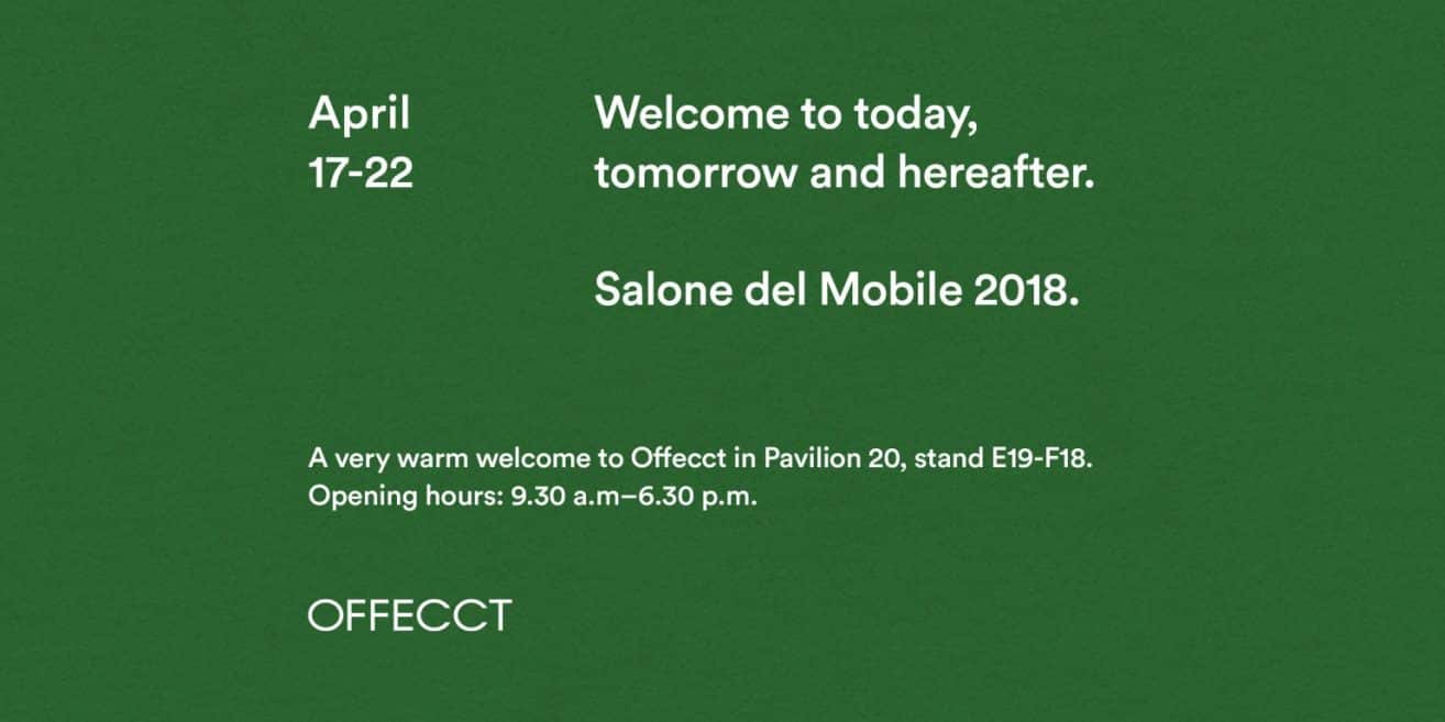 Offecct @ Salone del Mobile 17-22 april