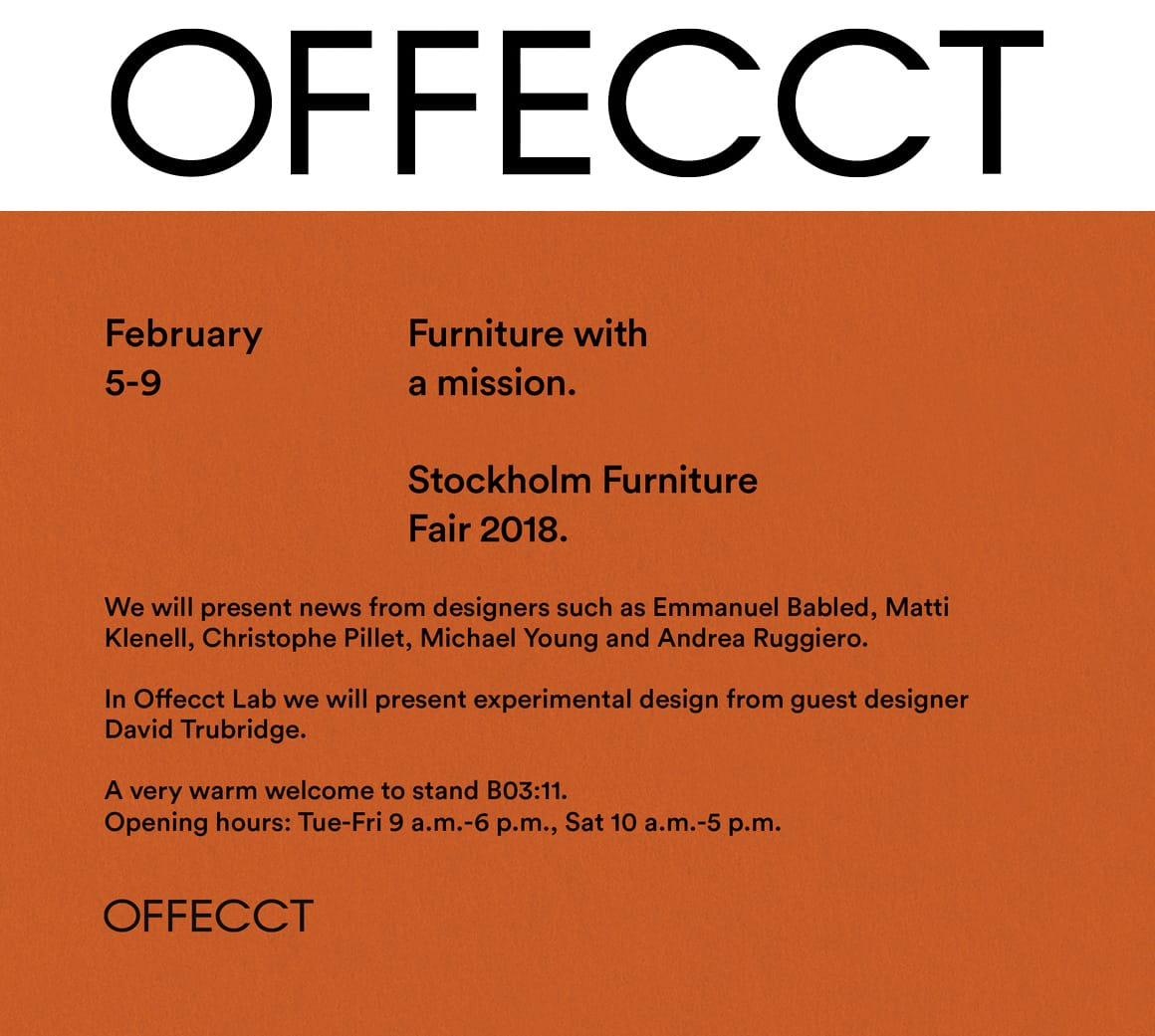 Offecct @ Stockholm Furniture Fair 2019