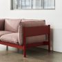 Arbour 2 Seater Re-wool 648 wine red wb lacquer beech