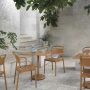 Linear-steel-armchair-linear-steel-cafe-table-70×70-burnt-orange-muuto-org