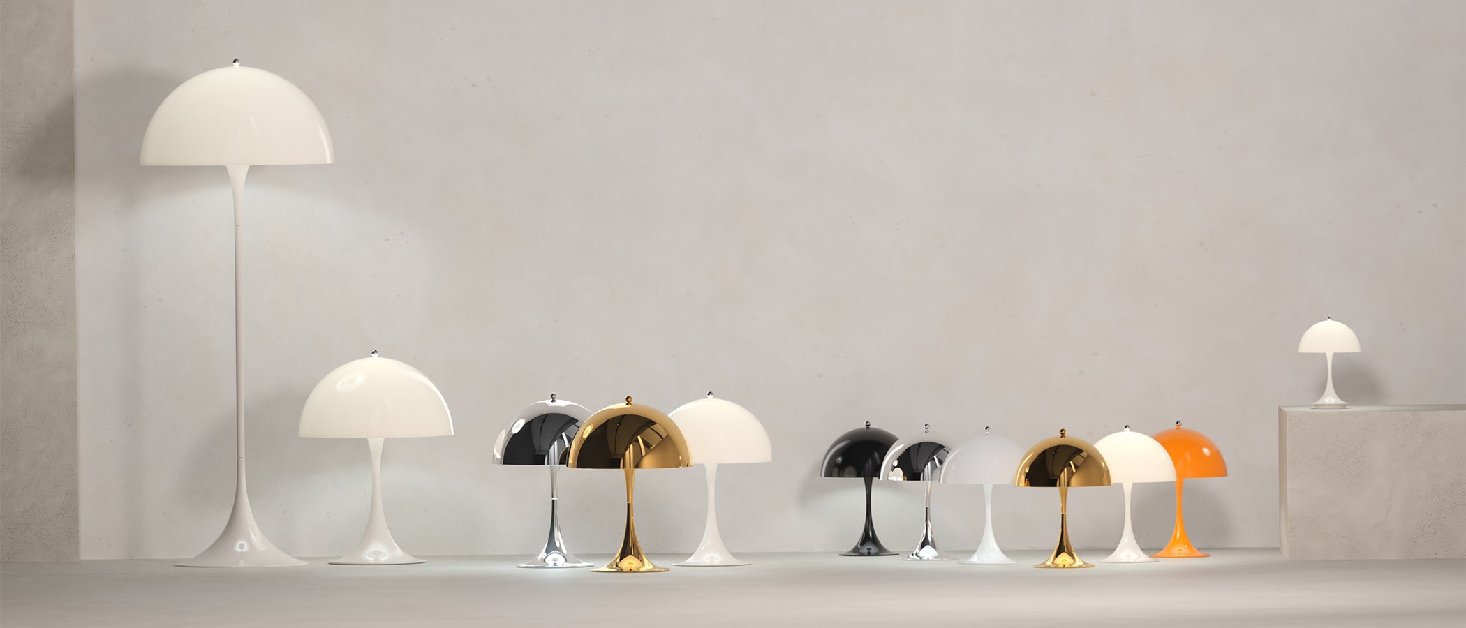 Panthella Mini & Table 320 lamp by Verner Panton – Louis Poulsen 