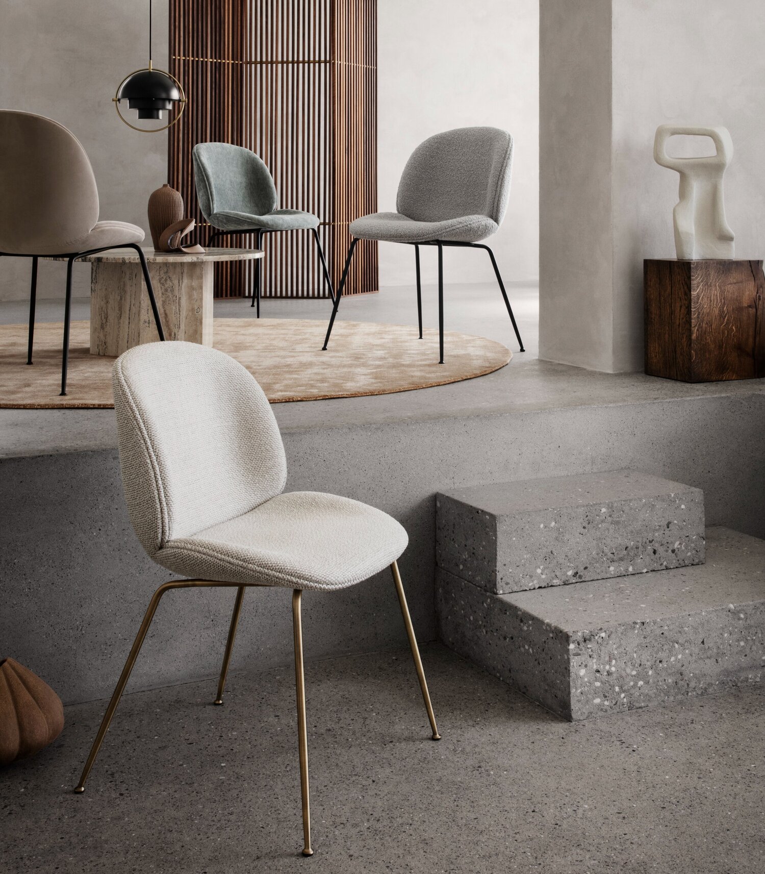 krom Min Trillen GamFratesi has developed four new upholstered editions of their iconic  Beetle Chair – Gubi - Scandinaviandesign.com