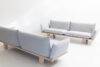 Lars Tornøe's minimalist sofa design for LK Hjelle featuring essential components and clean geometric lines