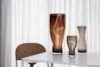 Elegant new vase expanding Lena Bergström's distinctive Squeeze series for Orrefors glassworks