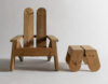 Contemporary Peace Chair by Vaarnii featuring modern interpretation of classic Adirondack design elements