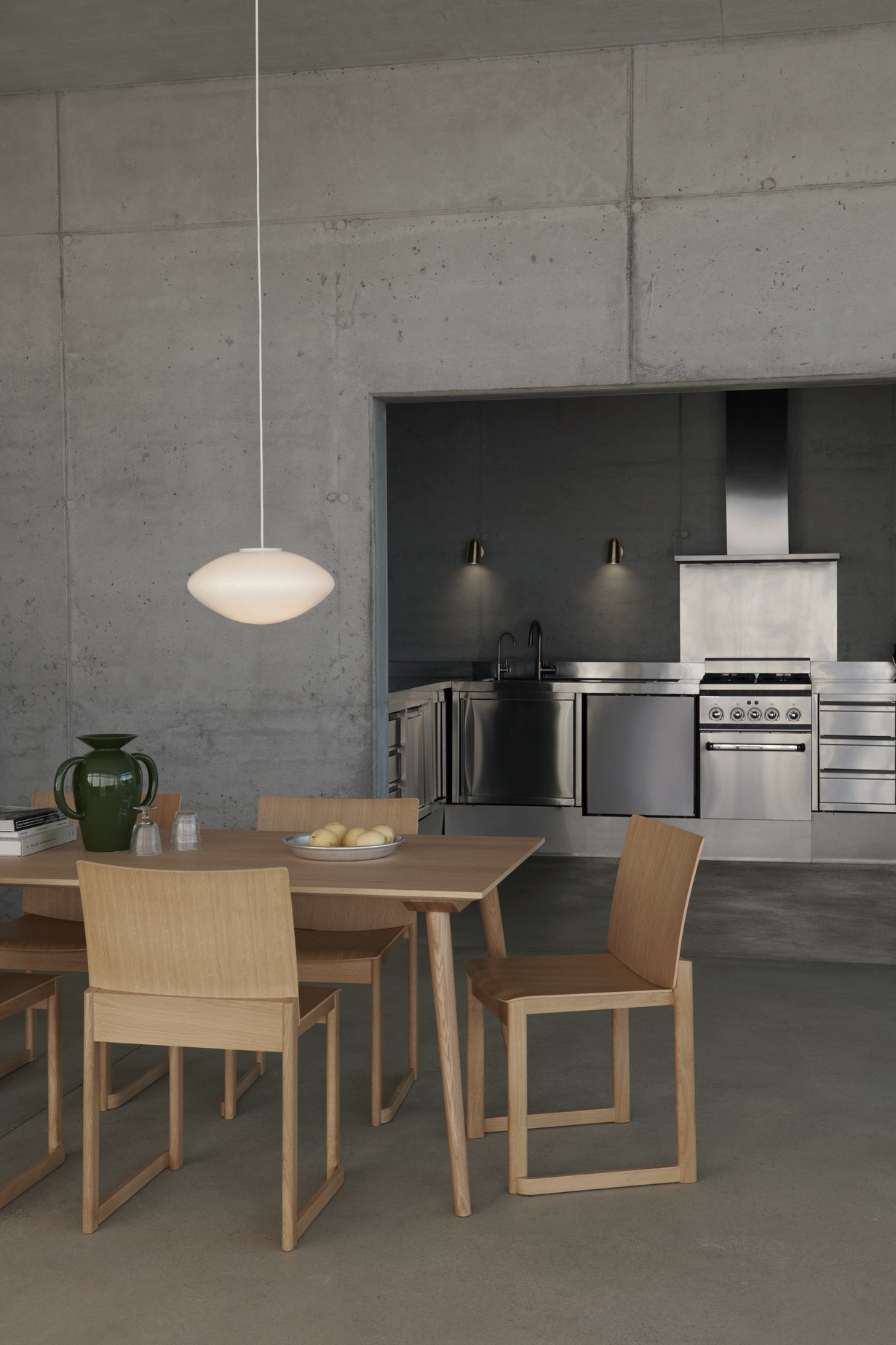 Innovative Allwood furniture by Anderssen & Voll for Tradition combining solid wood, laminated parts and oak plywood