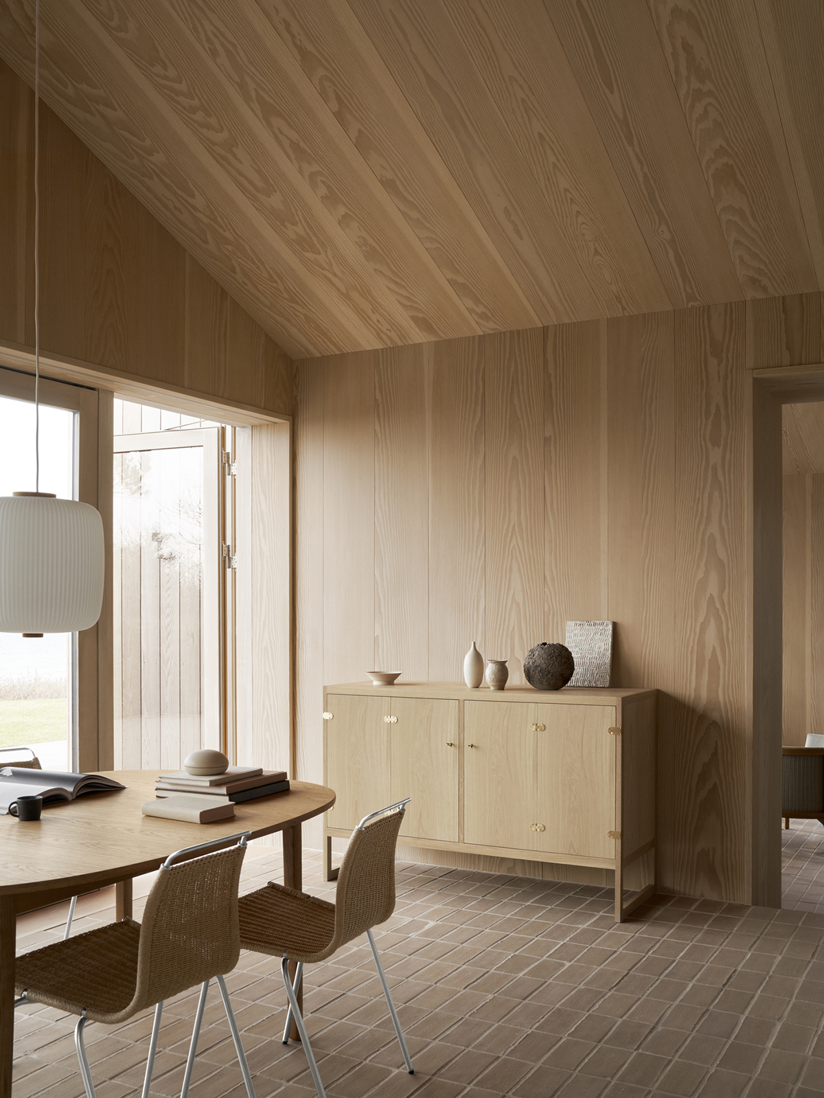 Classic 1957 sideboard by Børge Mogensen featuring beautiful joinery and minimalist Danish design