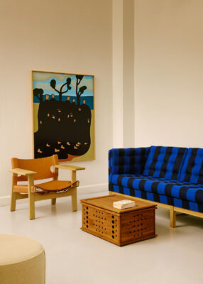 Erik Ole Jørgensen's EJ315 sofa celebrating 50th anniversary with Fredericia Furniture showcasing timeless Danish design