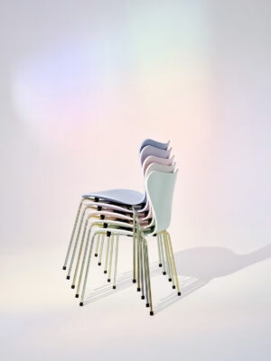 Fritz Hansen's 70th anniversary celebration of Arne Jacobsen's iconic Series 7 chair featuring special editions