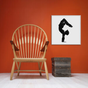 Adho Mukha Vrksasana, Framed canvas print
