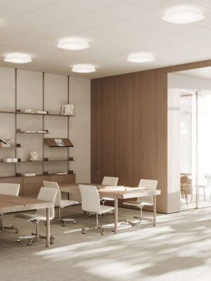 Quad Pixel recessed downlight by Andréason & Leibel for Ateljé Lyktan featuring decorative lacquered ring and minimal depth