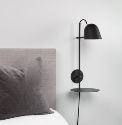 Streck Bleck by Joel Karlsson for Örsjö Belysning featuring integrated lamp and table design with minimalist aesthetic