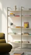 Industrial Facility Rombe modular shelving system in contemporary interior showcasing sculptural utility design