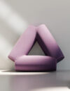 Jin Kuramoto Pod family QUAD TRI geometric seating B&T Design cylindrical upholstered furniture 2025 collection