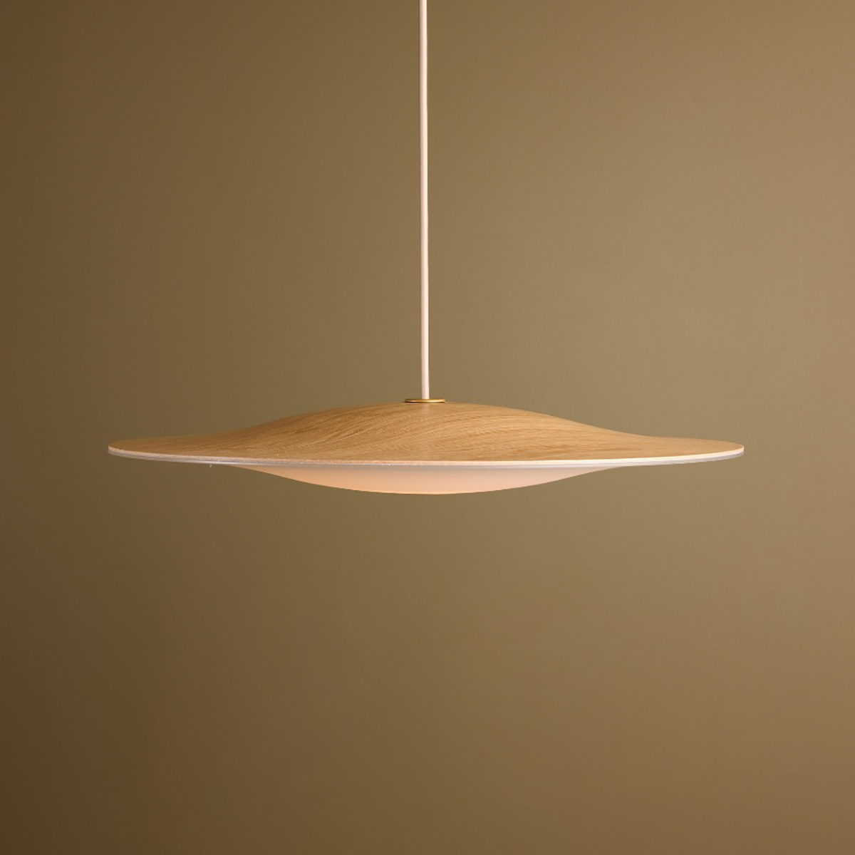 Minimalist Sinus Wood pendant lamp demonstrating clean Scandinavian design aesthetic and premium craftsmanship