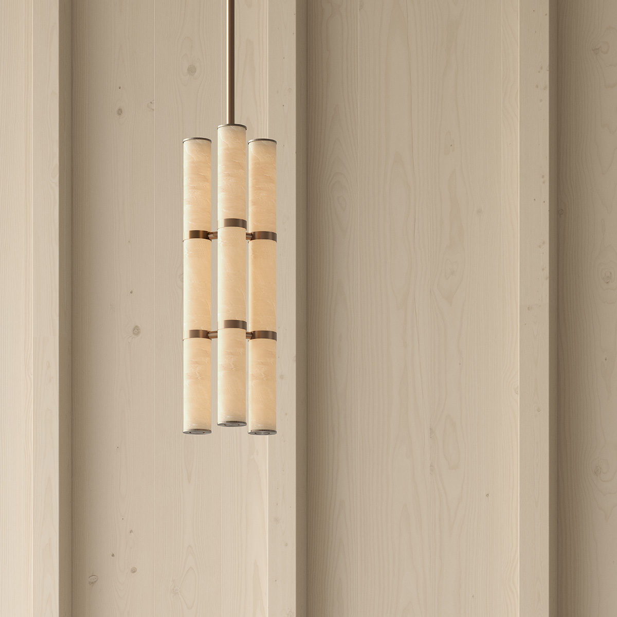 Modern residential interior showcasing PARS pendant lighting integrated with minimalist Scandinavian design
