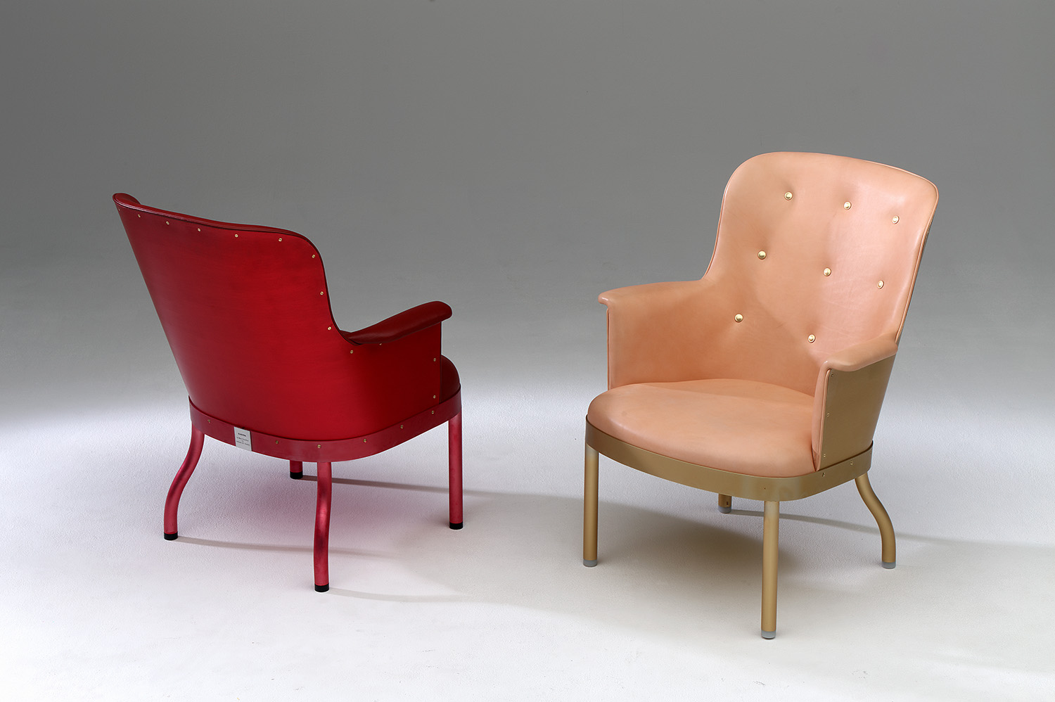 Mats Theselius Elektra easy chair Källemo anodized aluminium frame leather Swedish design 2001
