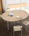 Sami Kallio Expand round dining table 140cm solid oak Northern furniture expandable design 2025