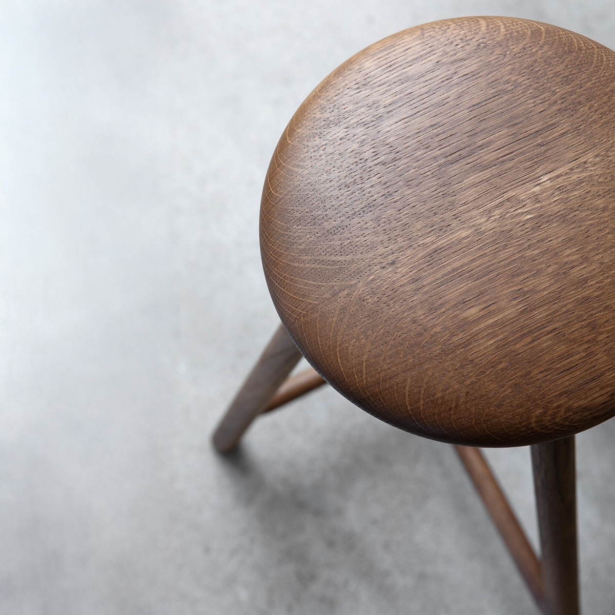 Perch Stool by Wesley Walters Salla Luhtasela / Kaksikko in oak finish, FDS Awards winner design