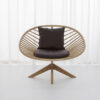 Superstructure chair by Björn Dahlström for Articles showing sculptural oak design in modern interior