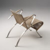 Take Off easy chair by Sigurdur Gústafsson Källemo steel frame hemp rope weaving sustainable materials
