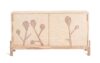 TISTI Cabinet by Thomas Sandell featuring intricate ash and elm intarsia woodworking patterns
