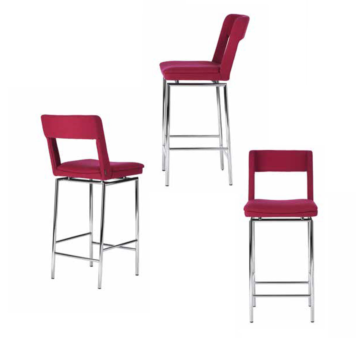 Jackie graphic bar stool clear silhouette maximum comfort design Mattias Ljunggren Johanson