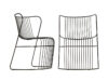 Kaskad steel furniture by Björn Dahlström for Nola featuring curved ribbons and water-inspired flowing design