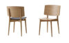 Jonas Lindvall Oak Chair for Skandiform showing clean Scandinavian design lines in natural oak finish
