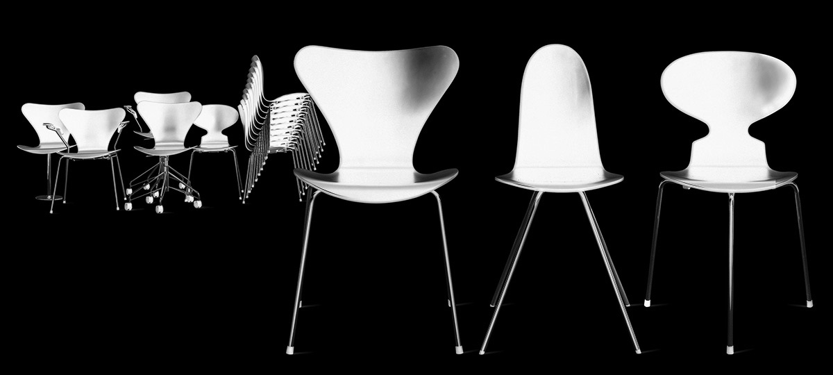 Model: AJ stolefamilie
Udf¯relse: lak
Designer: Arne Jacobsen
DesignÂr: 1952, 1955

Product: AJ chair family
Finish: lacquer
Designer: Arne Jacobsen
Year of design: 1952, 1955

Modell: AJ Stuhlfamilie
Ausf¸hrung: Lak
Designer: Arne Jacobsen
Designjahr: 1952, 1955