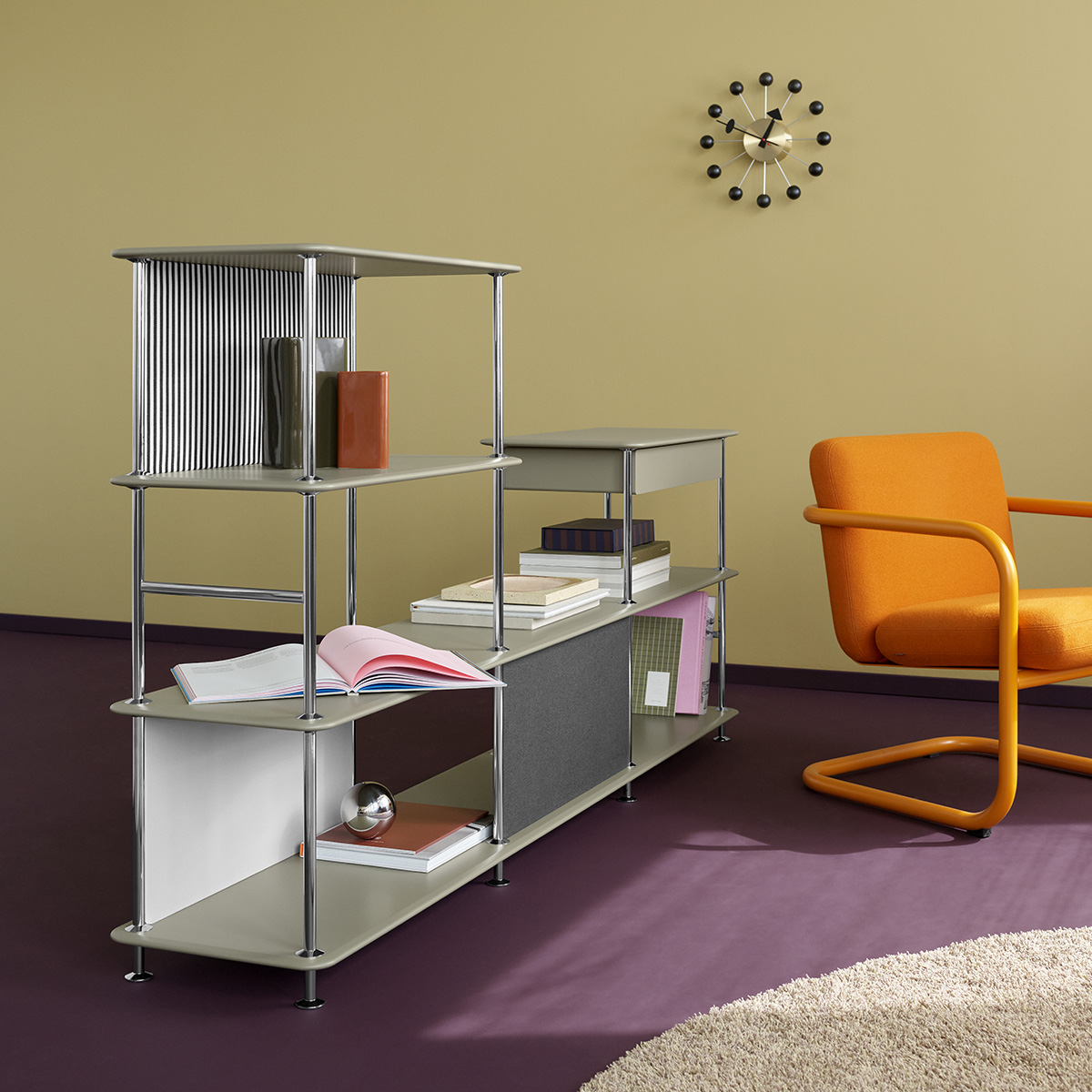 Montana Free freestanding shelving unit 38cm depth available eight structure lacquer colors