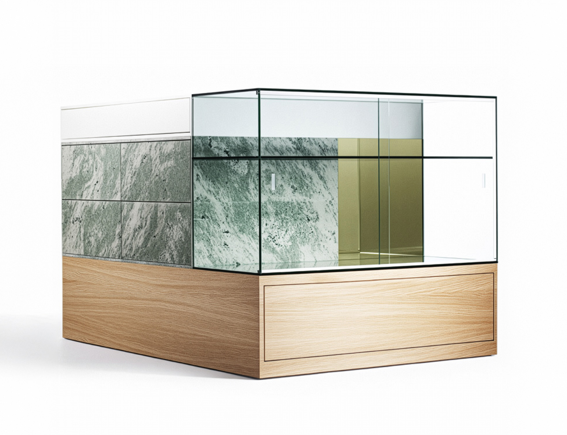 Object - a poetry in steel, glass, stone, wood and plastic. Design by Mats Theselius and Andreas Roth.